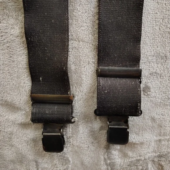Harley Davidson Suspenders‎ Usa Flame Rare 90s Biker American Flag Patriotic